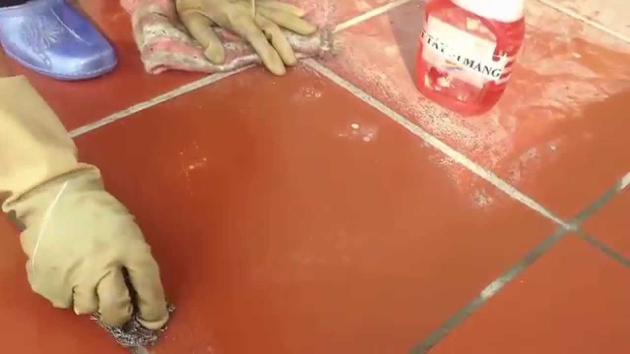 Mẹo sử dụng hóa chất tẩy sơn trên gạch sạch – sáng - bóng